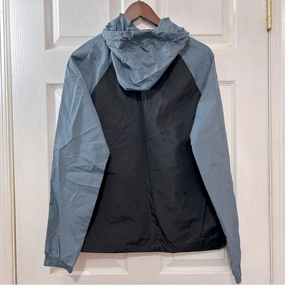 PINK Victoria's Secret Windbreaker Quarter Zip Pullover Jacket Black Pink Small - Picture 2 of 5